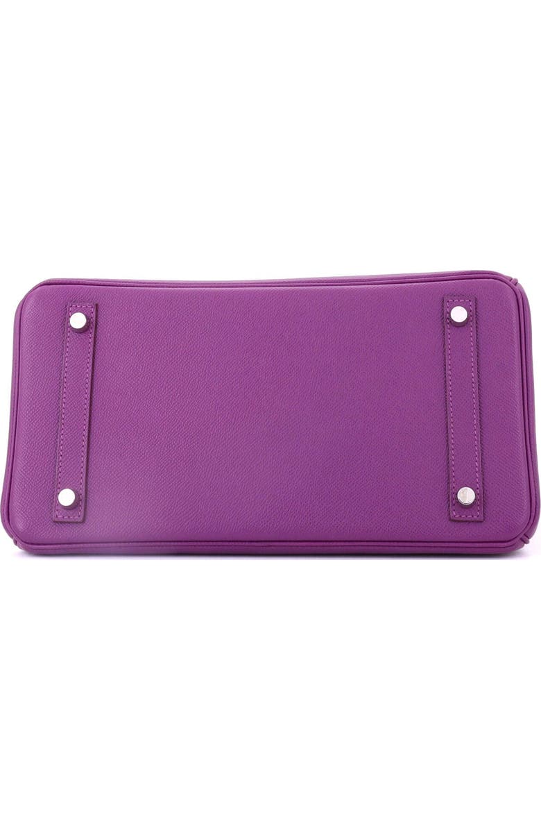Pre-Owned Hermes Birkin Handbag Purple Epsom with Palladium Hardware 30, Alternate, color,