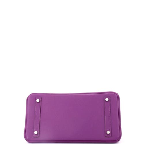 Pre-owned Hermes  Hermes Birkin Handbag Purple Epsom With Palladium Hardware 30 In Pink