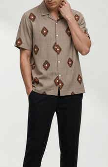 Homer Geometric Print Short Sleeve Shirt