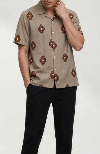 Homer Geometric Print Short Sleeve Shirt