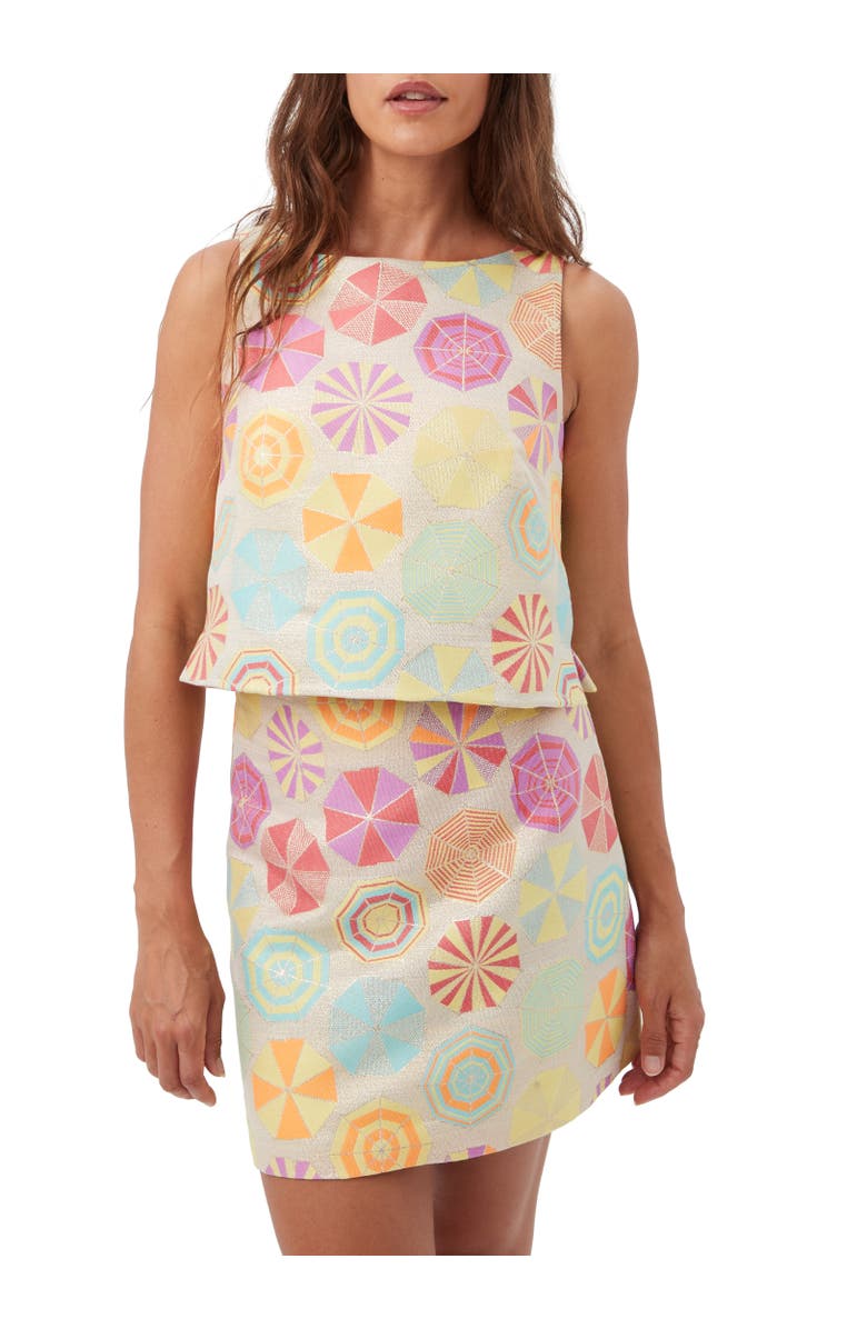 Trina Turk Cayley 2 Umbrella Jacquard Top, Main, color,