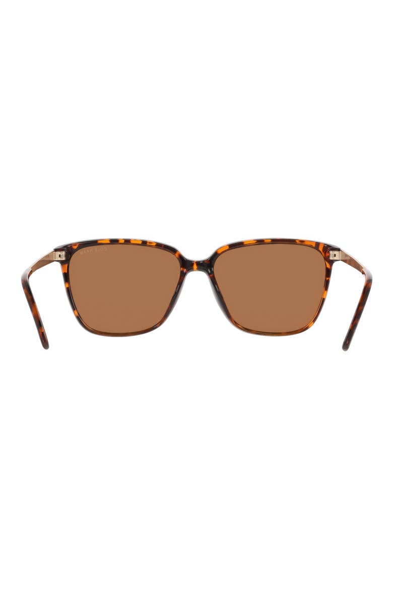 57mm Square Sunglasses, Alternate, color, TORTOISE