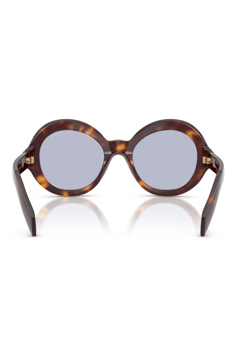 53mm Gradient Round Sunglasses, Alternate, color, CLASSIC TORTOISE / BLUE