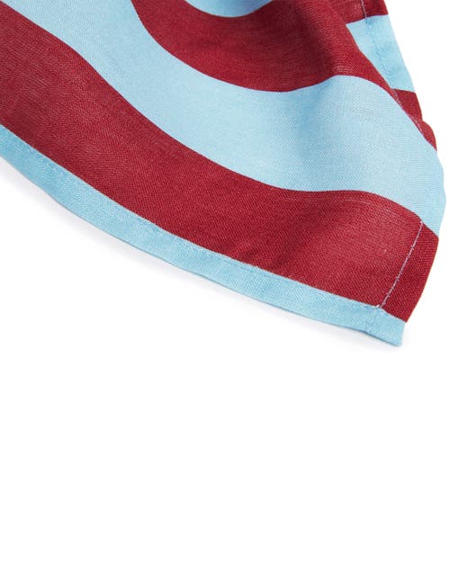 LA DOUBLEJ LA DOUBLEJ LARGE NAPKINS SET OF 6 (45X45) RIGA BORDEAUX 