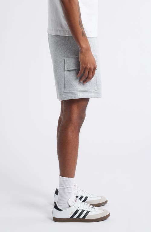 Bp. Fleece Cargo Shorts In Grey Soft Heather