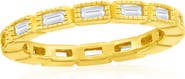 SIMONA Rectangle Cubic Zirconia Band Ring