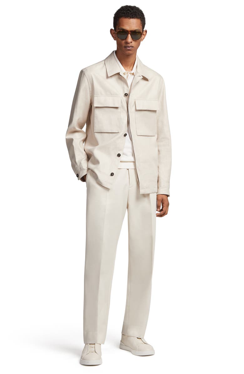 ZEGNA Baby Island Cotton & Cashmere Polo, Alternate, color, 