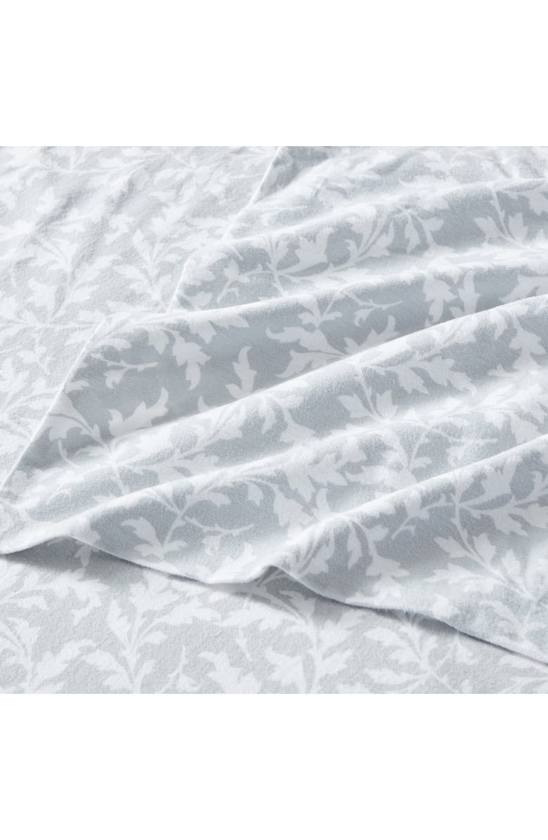 Laura Ashley Crestwood Cotton Flannel Sheet Set, Alternate, color, Lt-Pastel Grey