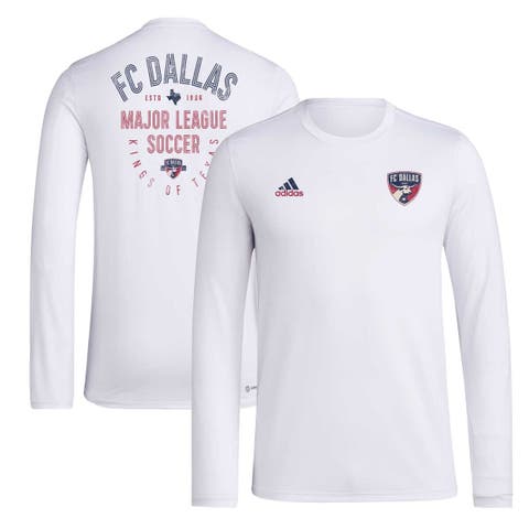 Men's adidas White FC Dallas Local Stoic Long Sleeve T-Shirt