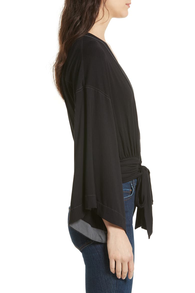 That's a Wrap Top, Alternate, color, BLACK