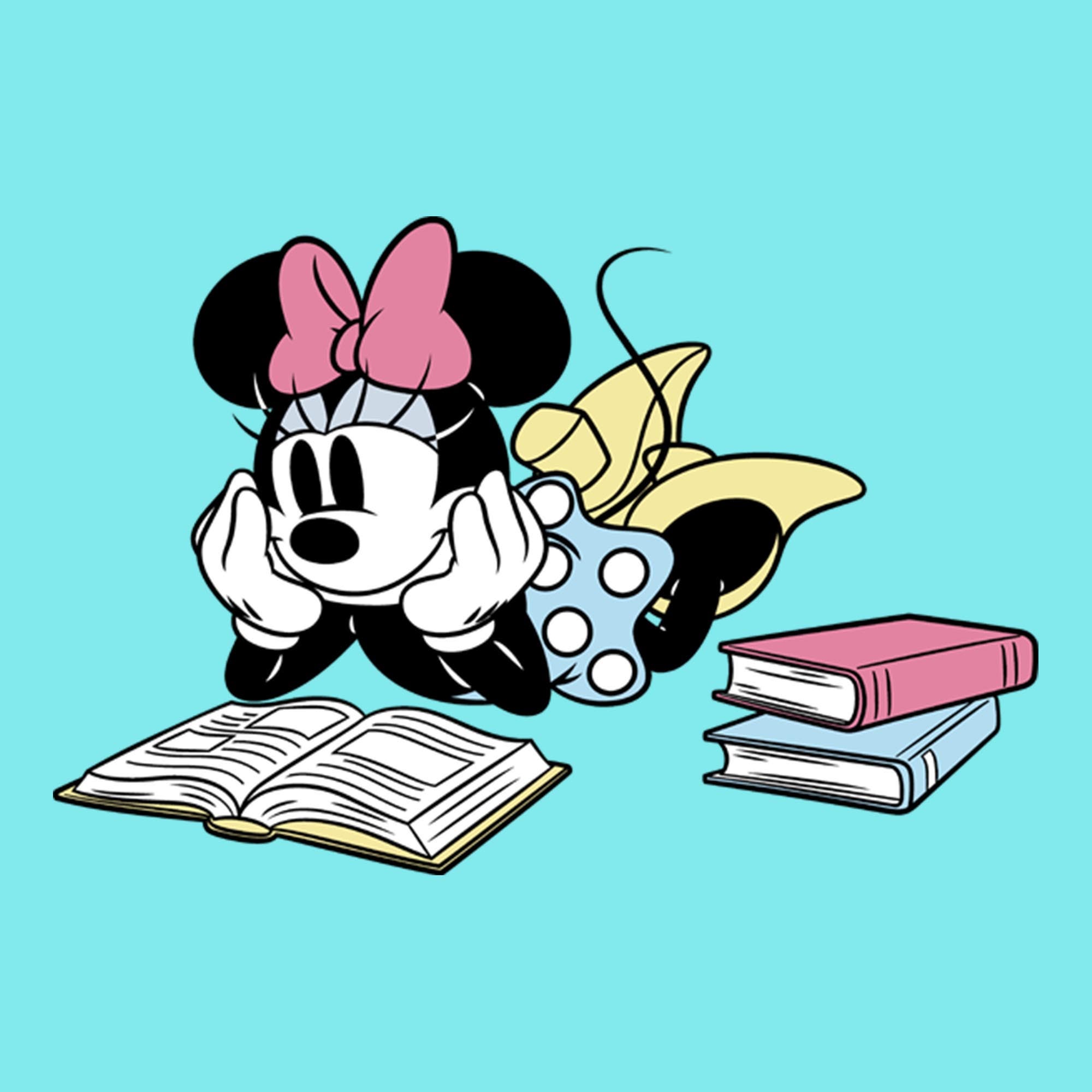 Minnie Mouse Junior's Reading Books Love Racerback Tank (Women) | Nordstrom