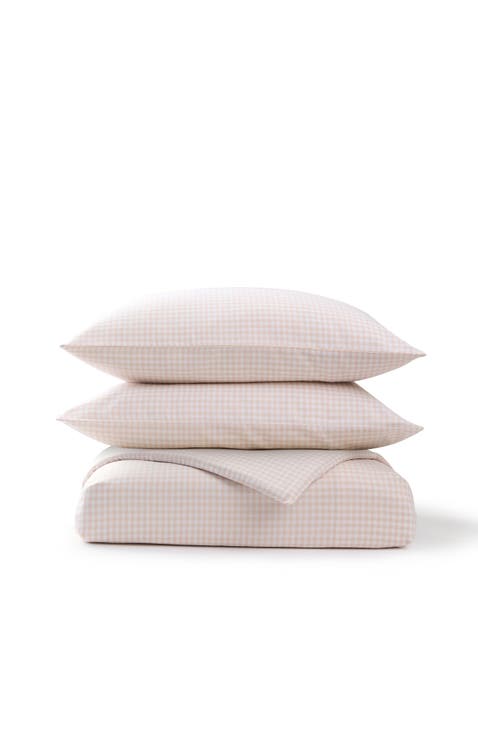 Gingham Yarn Dye Airy Cotton Duvet Cover Sets