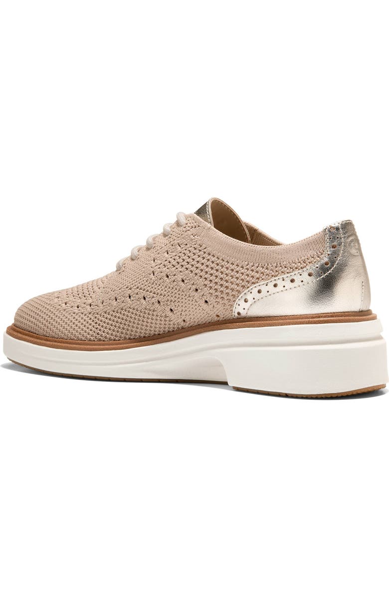 Cole Haan OriginalGrand Cityspectre Knit Derby, Alternate, color, Sesame Stitchlite / Soft Gold