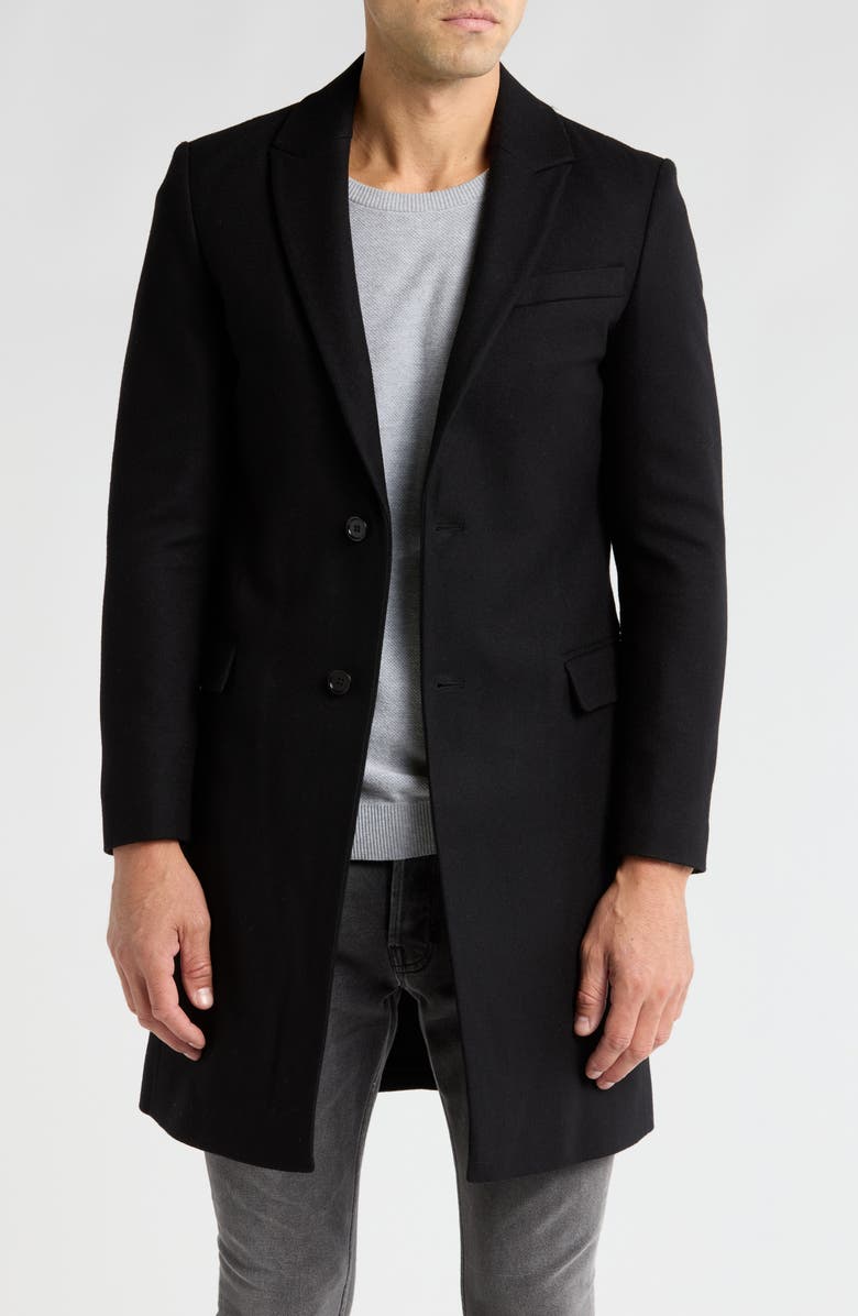 AllSaints Jemison Wool Blend Coat, Main, color, 