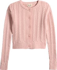 TENLY Kids' Cable Knit Cardigan