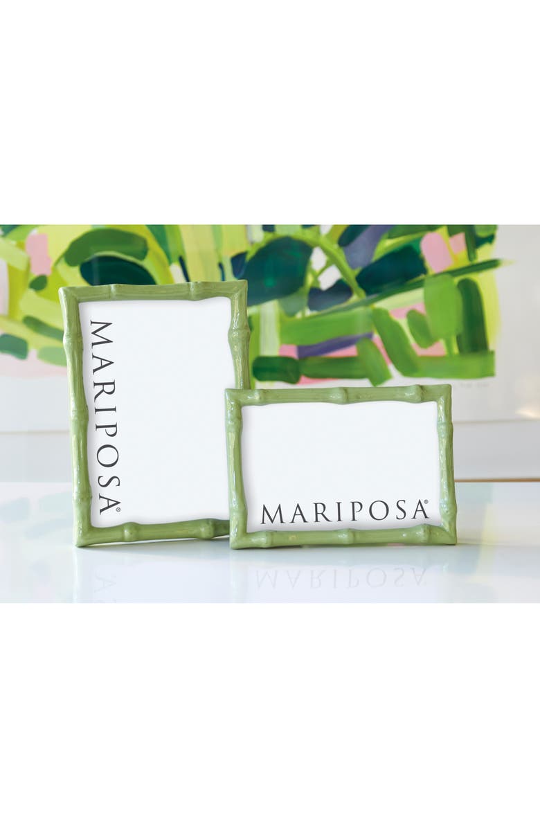 Mariposa Green Sand Cast Aluminum Picture Frame, Alternate, color, Green