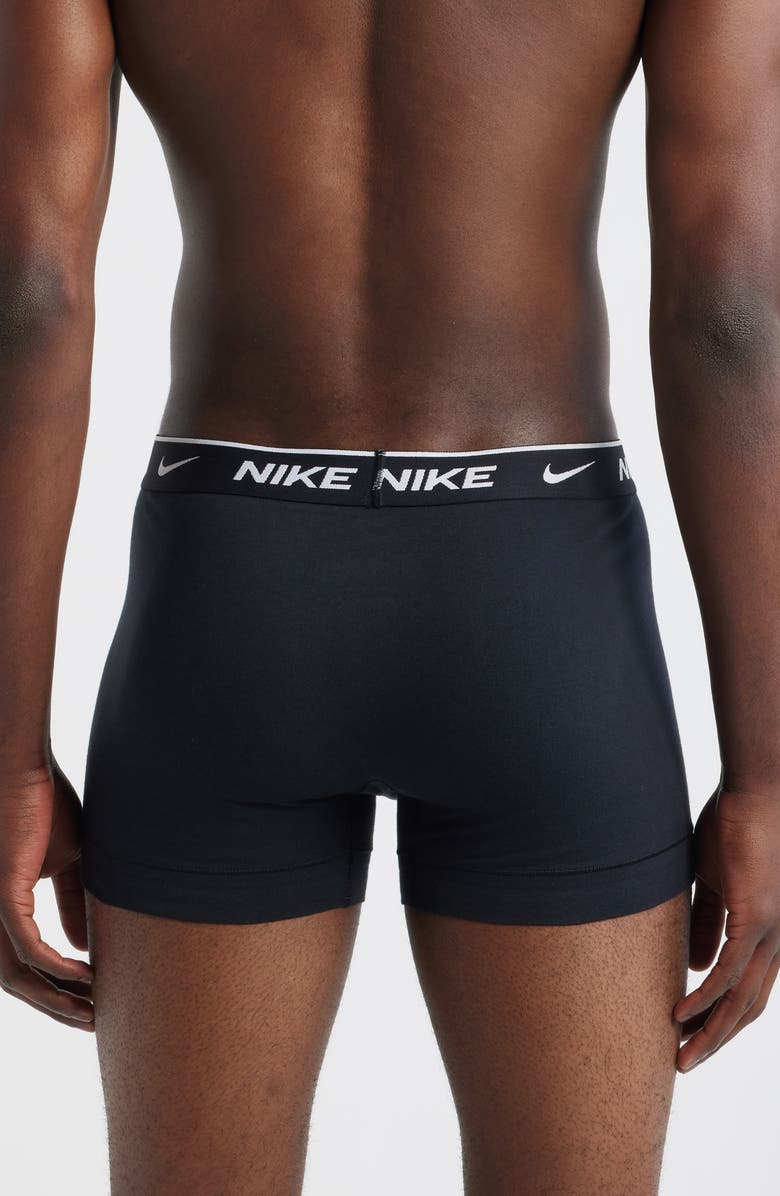Nike Dri-FIT Essential Assorted 3-Pack Stretch Cotton Trunks, Alternate, color, Black Assorted