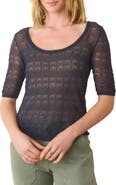 Marine Layer Alana Pointelle Stitch Sweater