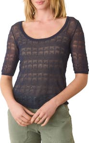 Marine Layer Alana Pointelle Stitch Sweater