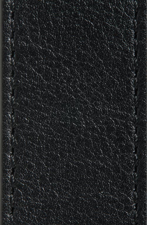 Valentino Garavani Black Belt With Vlogo On The Front In Leather Man In Black