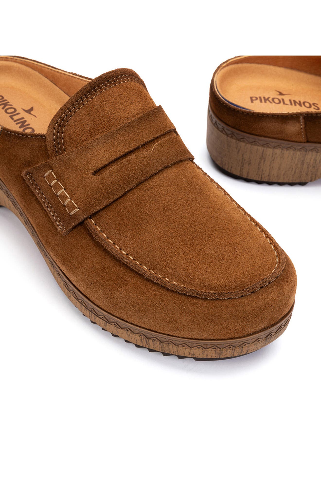 Granada Leather Mule, Alternate, color, BRANDY
