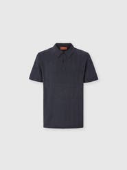 Missoni Cotton And Viscose Polo Shirt With Tone-on-tone Zigzag Motif