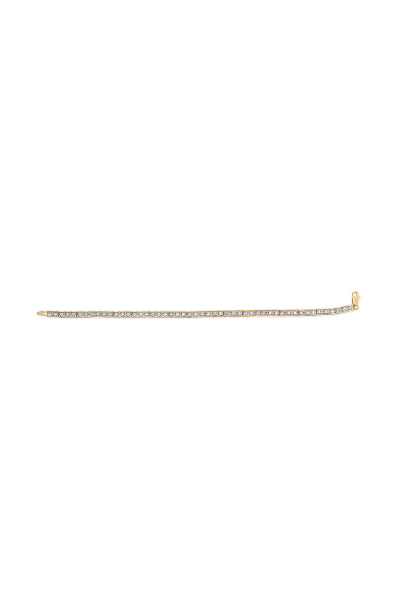 Haus of Brilliance 10K Yellow Gold 1.0 Cttw Round Diamond Pave Link Bracelet, Alternate, color, Yellow Gold