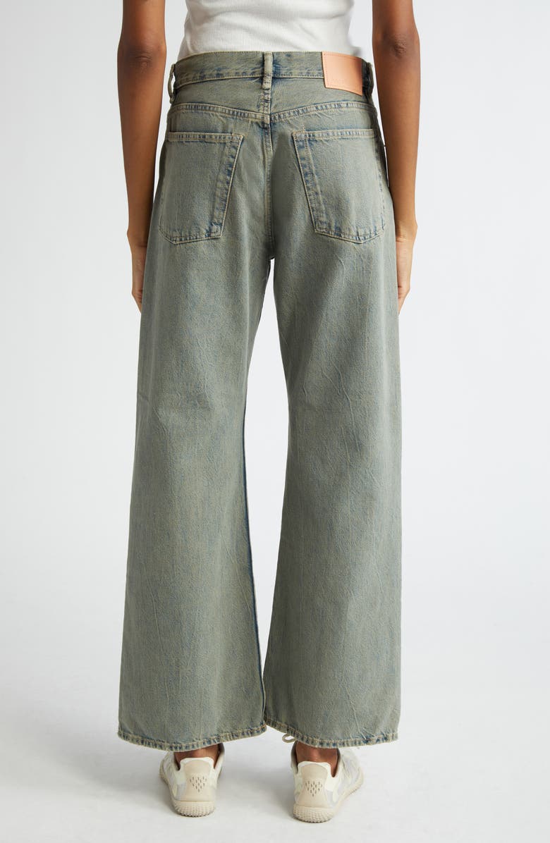 Acne Studios 2021F Delta Button Fly Loose Fit Jeans, Alternate, color, 