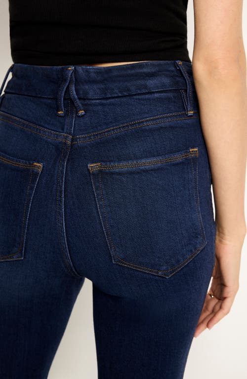GOOD AMERICAN GOOD AMERICAN SOFT TECH GOOD CURVE HIGH WAIST ANKLE STRAIGHT LEG JEANS 