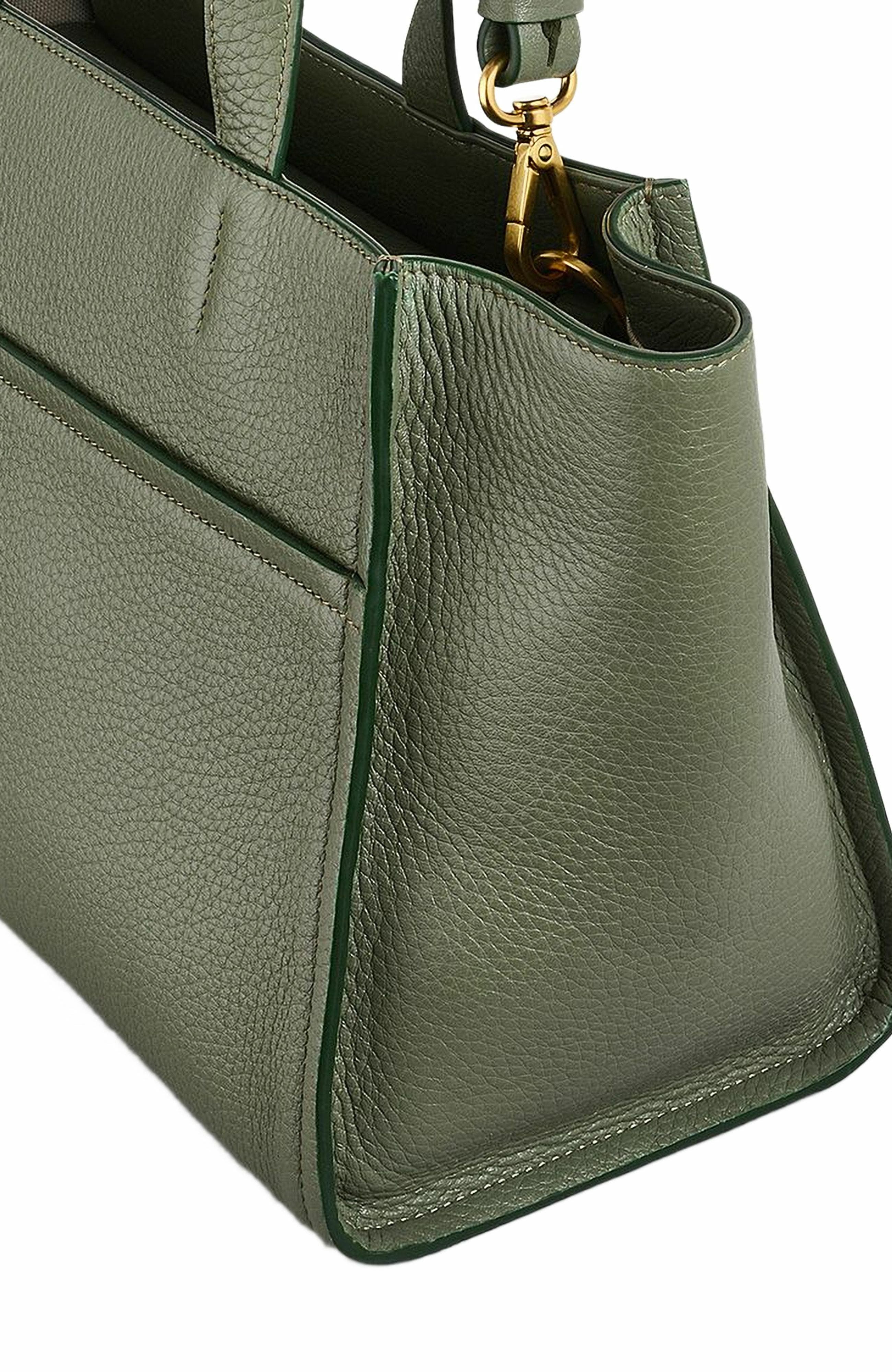 Radley Oak Street Medium Ziptop Satchel Bag, Alternate, color, Olive
