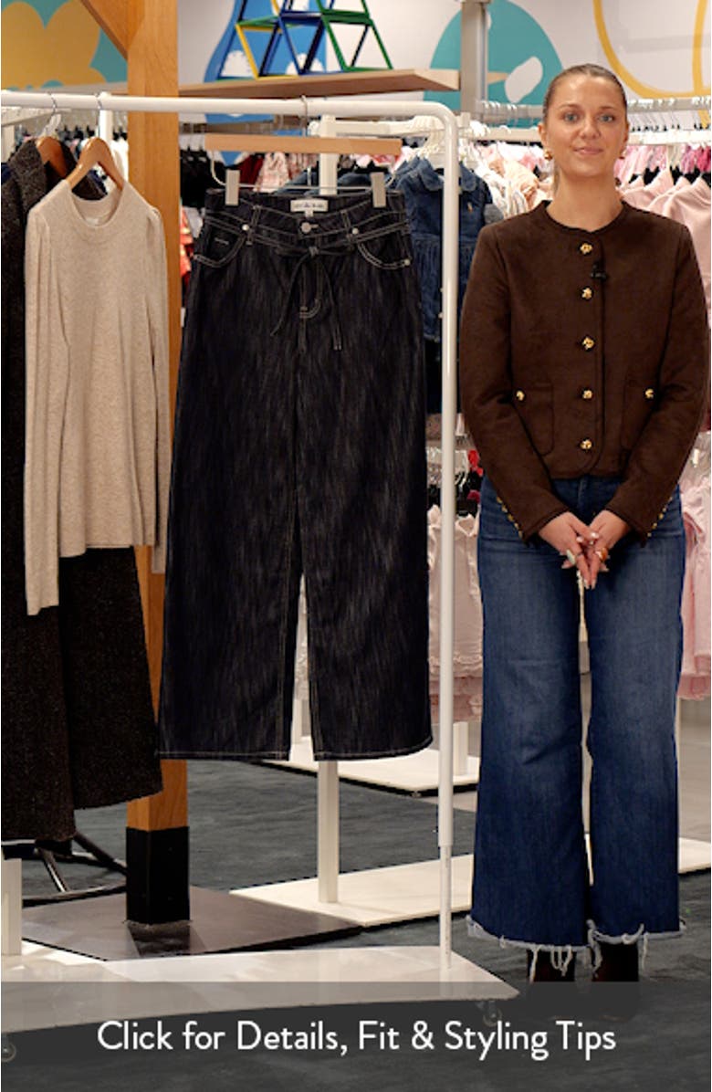 Tie Waist Super Wide Leg Jeans, sales video thumbnail