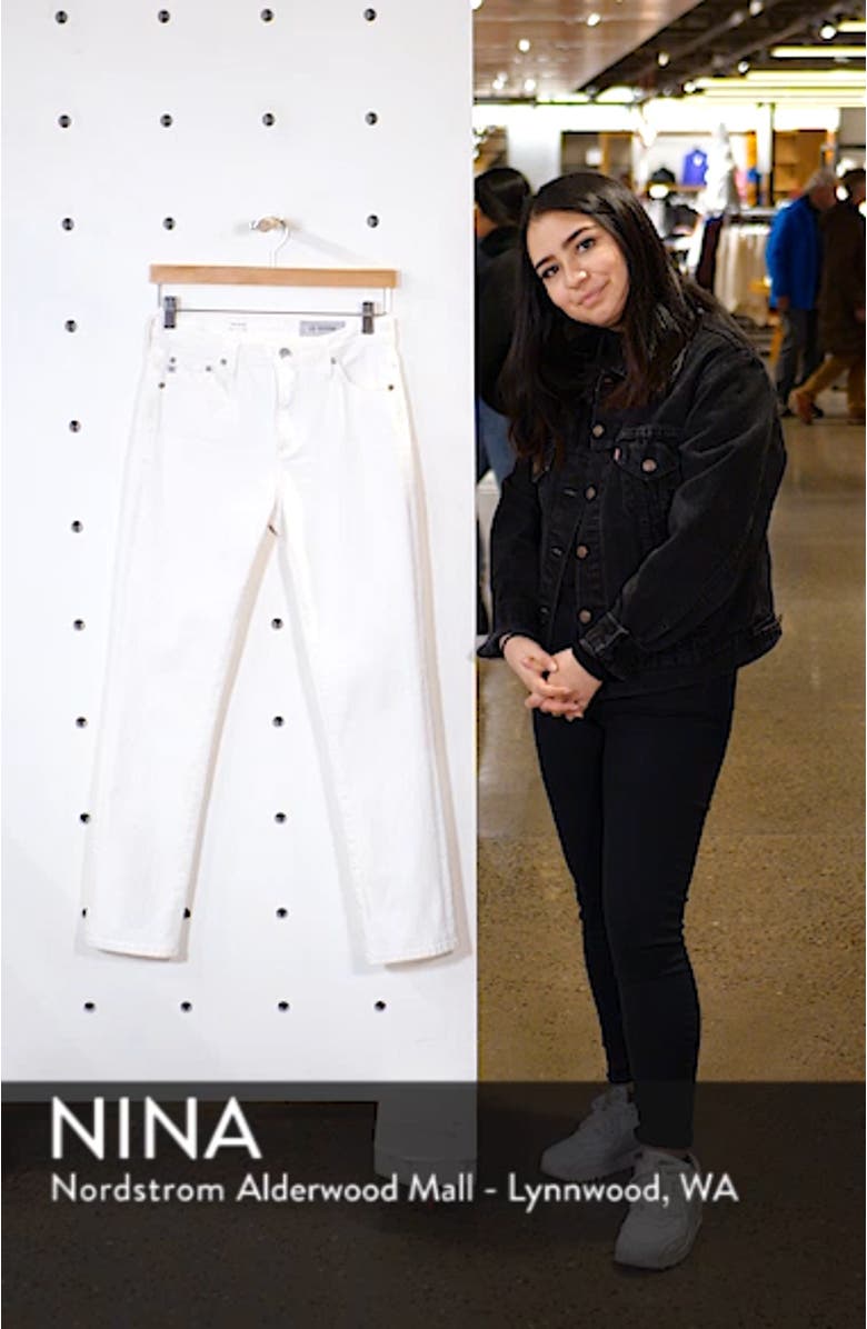 Mari High Waist Slim Straight Leg Jeans, sales video thumbnail