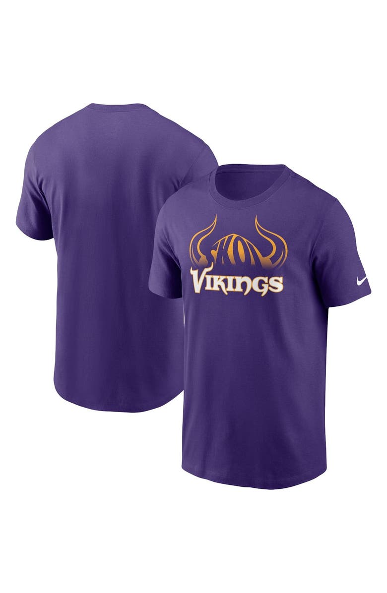 Nike Men's Nike Purple Minnesota Vikings Hometown Collection Helmet T-Shirt, Main, color, 