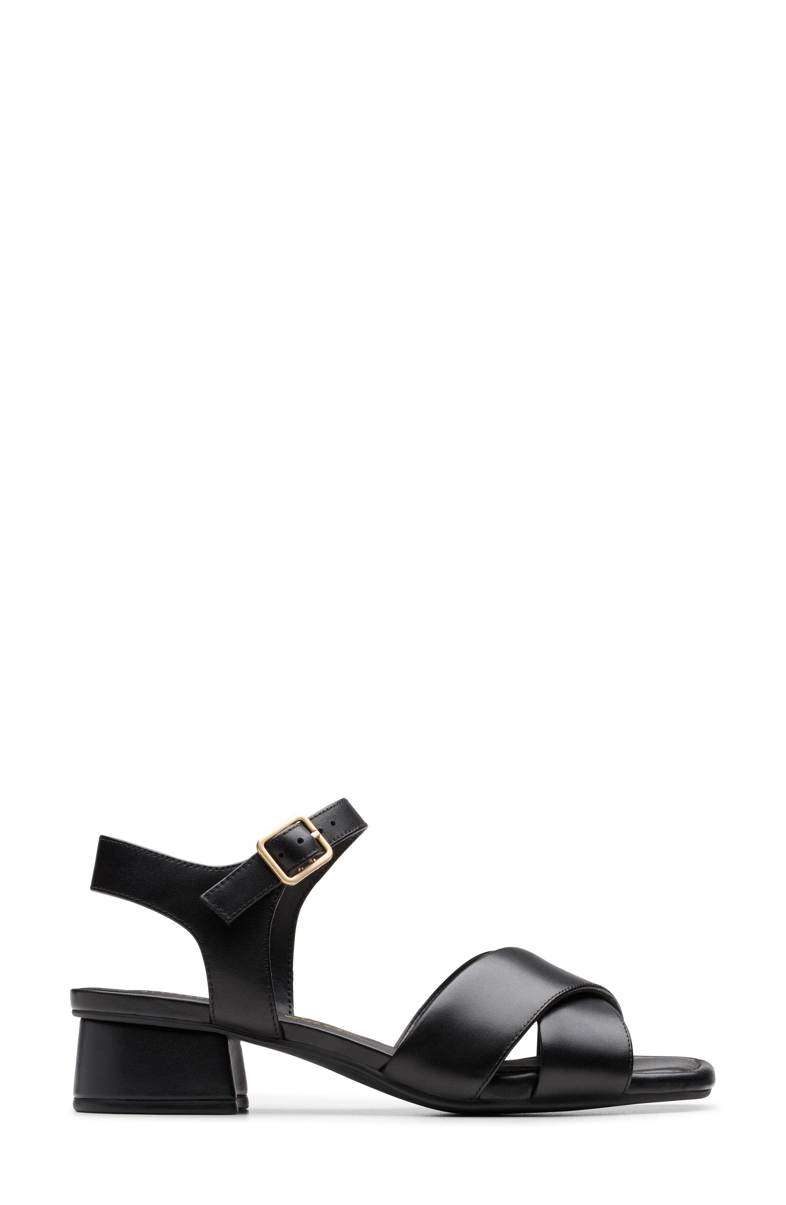 Clarks<sup>®</sup> Serina 35 Cross Sandal, Alternate, color, Black