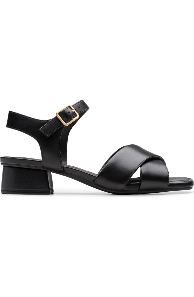 Clarks<sup>®</sup> Serina 35 Cross Sandal, Alternate, color, Black