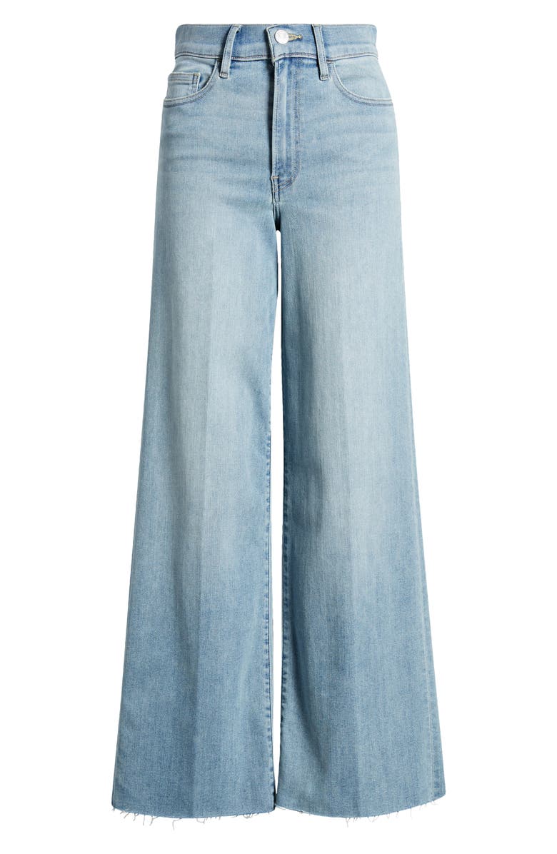 FRAME Le Slim Raw Hem High Waist Palazzo Jeans, Alternate, color, Wilson