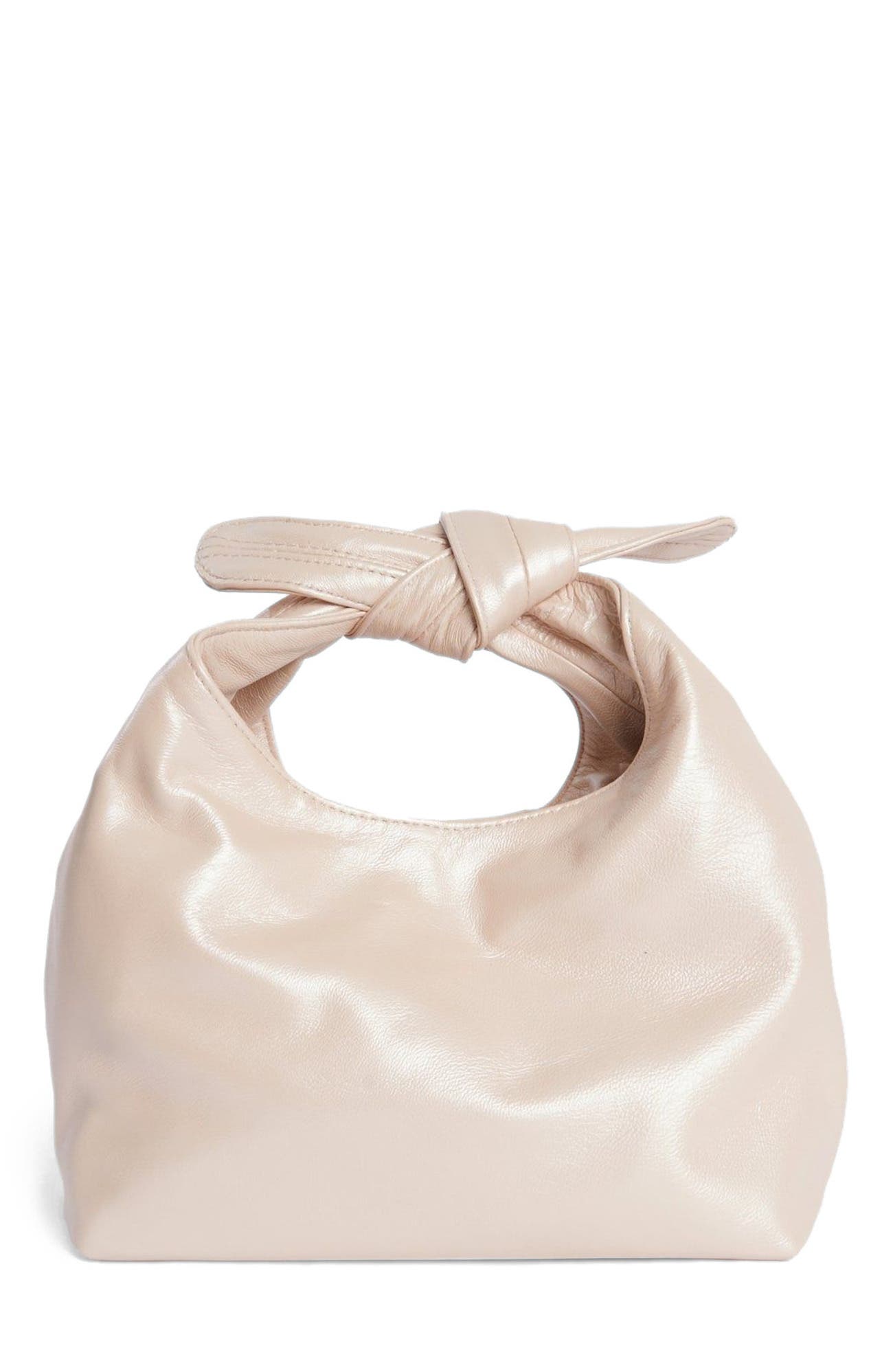 Gemma Leather Top Handle Bag, Main, color, Ballet