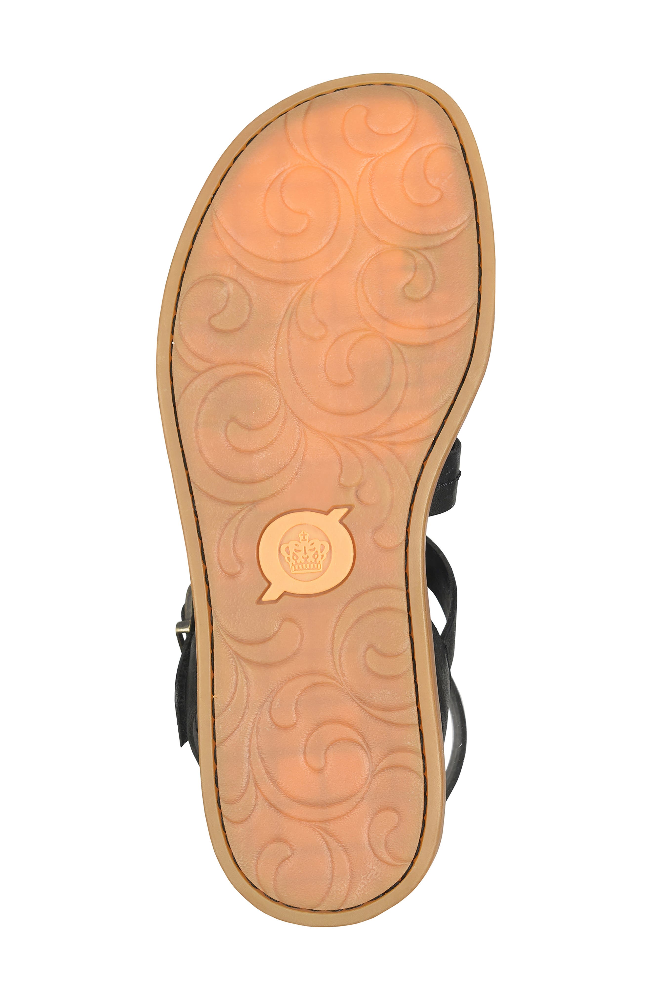 Børn Iana Ankle Strap Sandal, Alternate, color, Black Leather