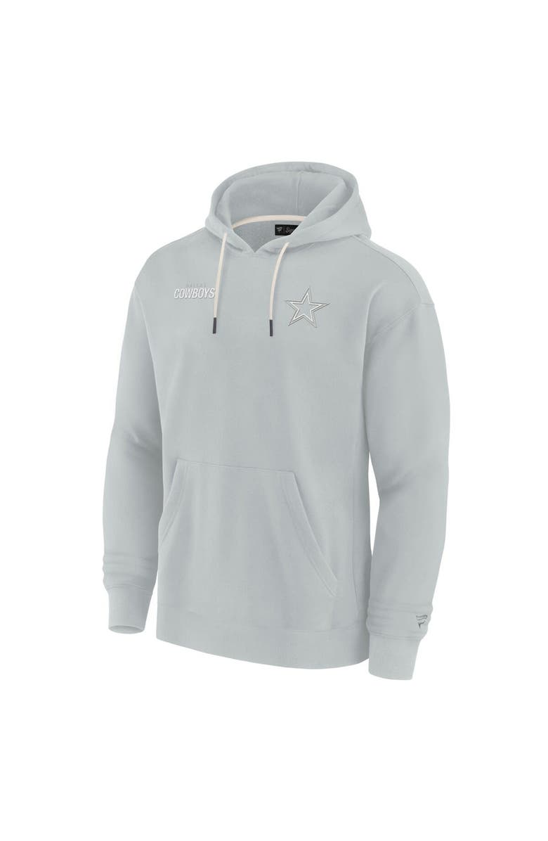 Fanatics Signature Unisex Fanatics Signature Gray Dallas Cowboys Super Soft Fleece Pullover Hoodie, Alternate, color, Gray