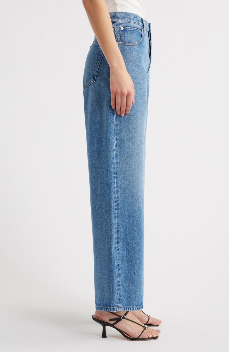 FRAME The Pixie Super High Waist Loose Wide Leg Jeans, Alternate, color, Rundown