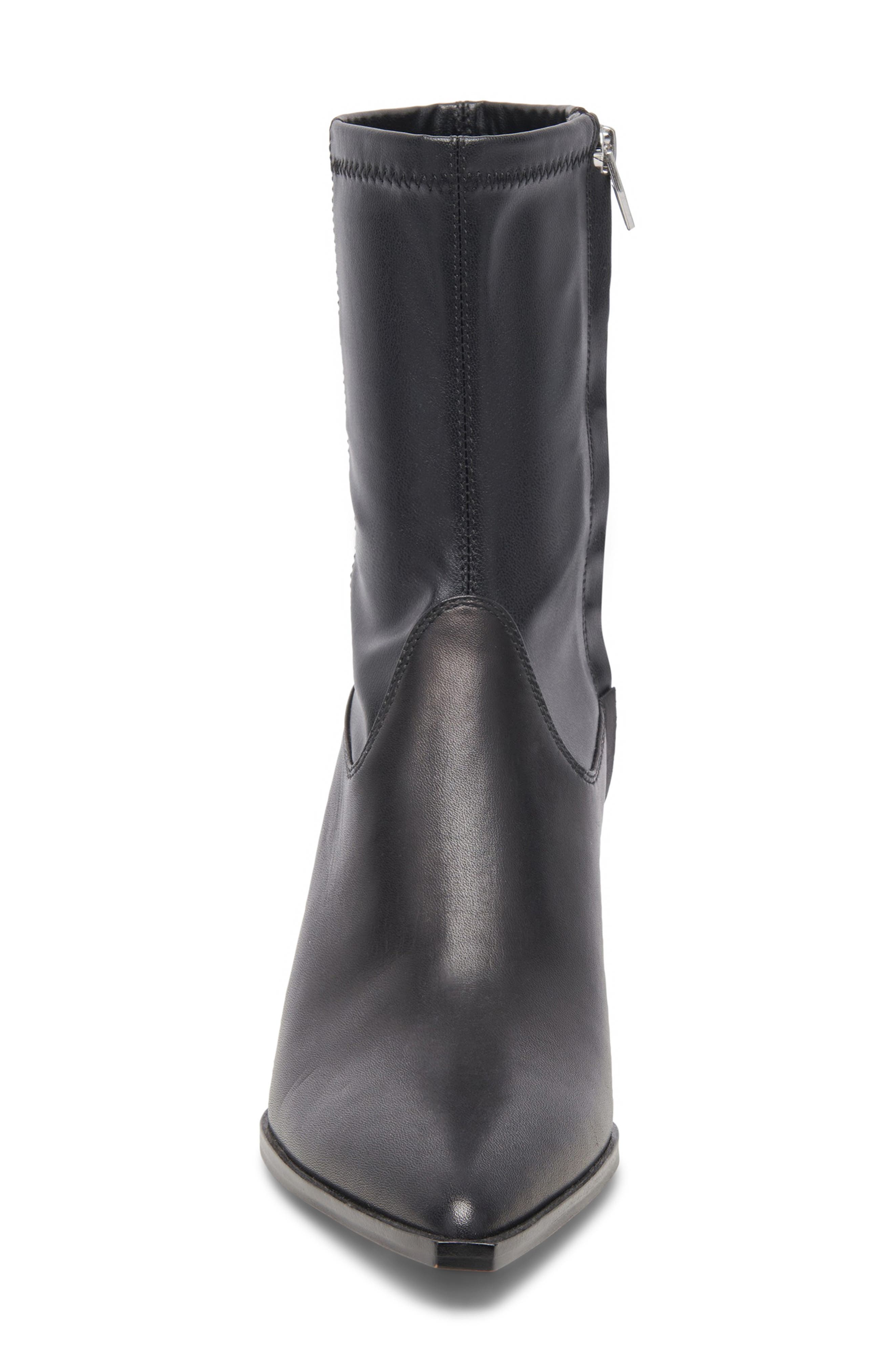 Dolce Vita Arya Pointed Toe Bootie, Alternate, color, Black Leather