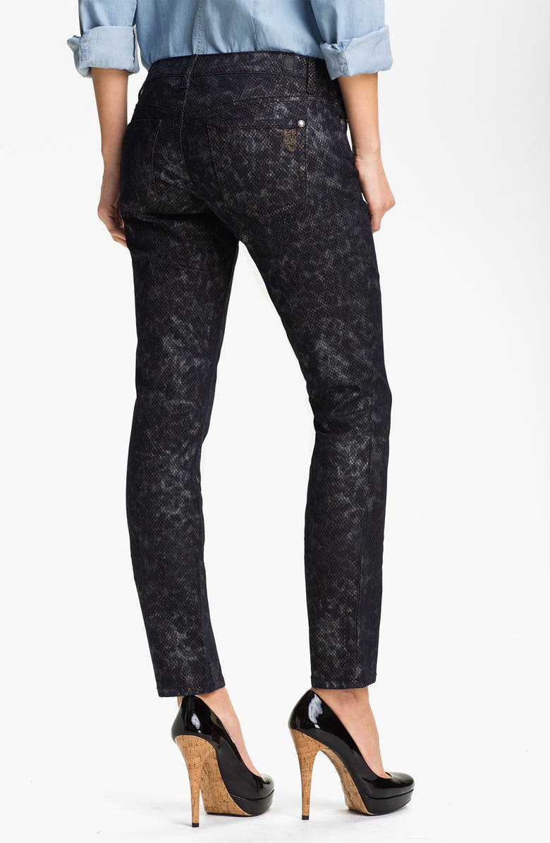 Jessica Simpson 'Forever' Snakeskin Print Skinny Jeans, Alternate, color, 