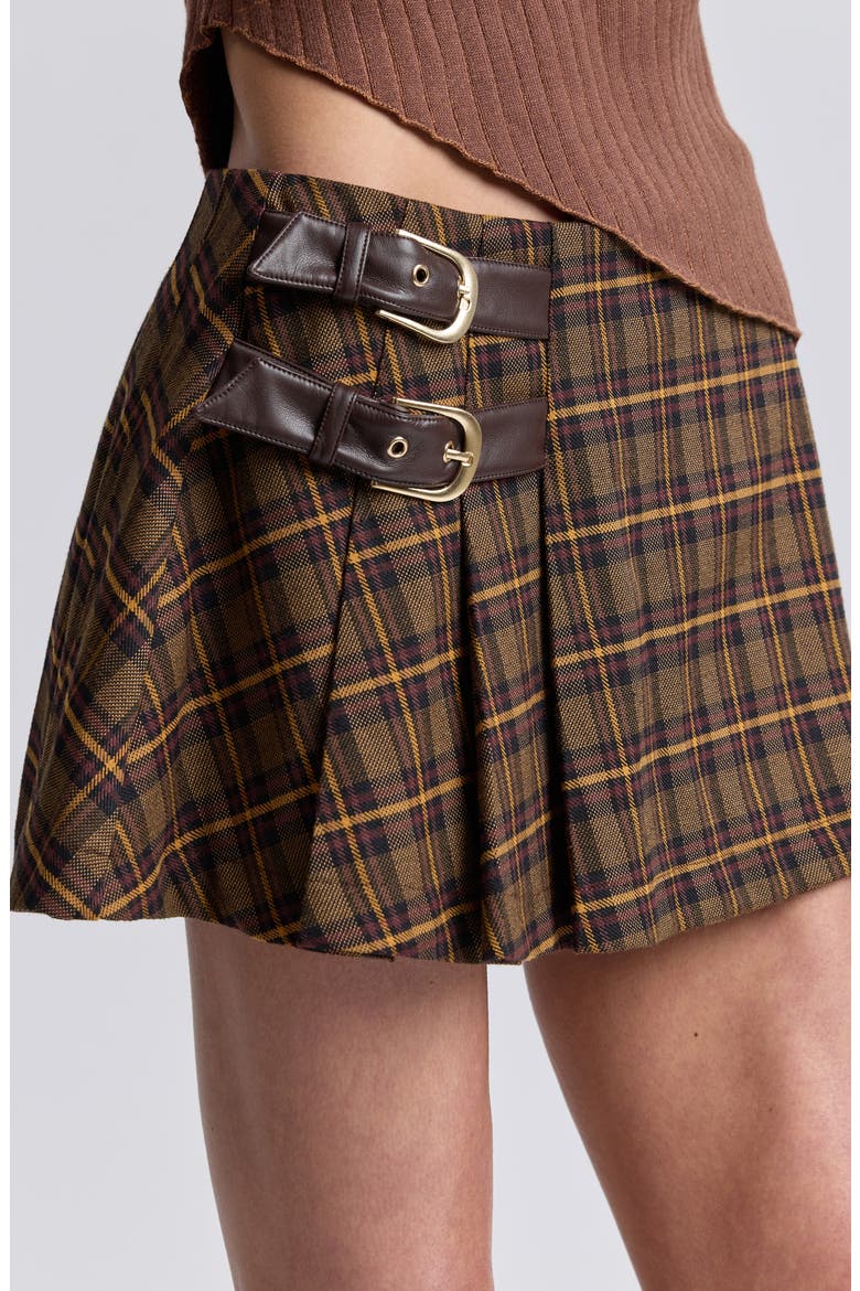 Plaid Belted Skort, Alternate, color, RETRO PLAID