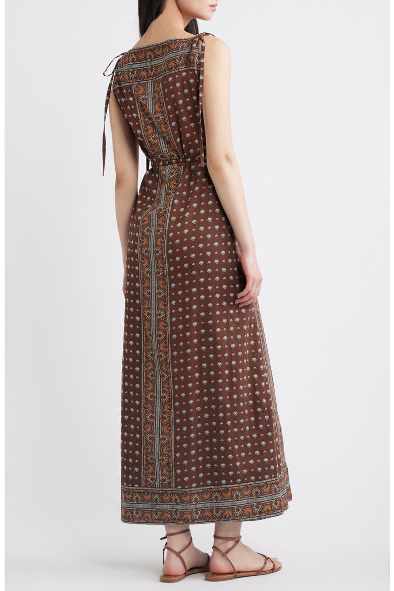 Amarante Bateau Neck Maxi Dress, Alternate, color, TERRE FOULARD DE LA MER