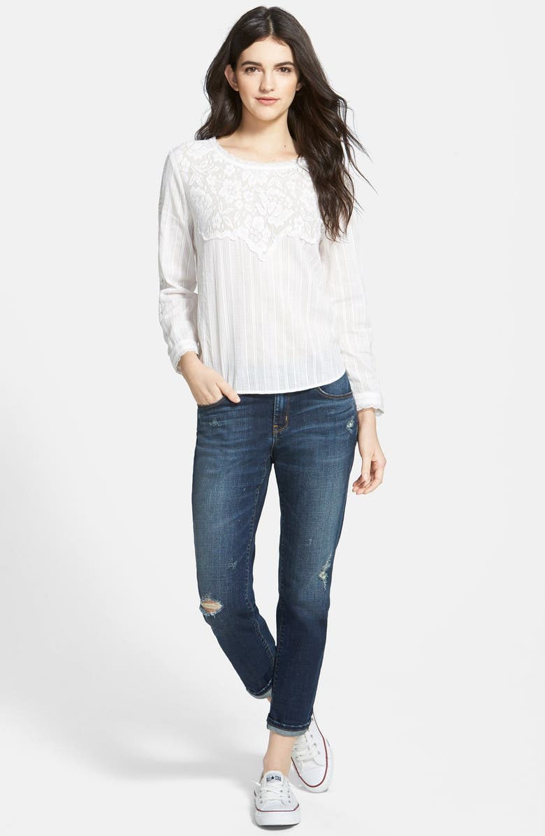 Treasure & Bond Treasure&Bond Boyfriend Jeans, Alternate, color, 