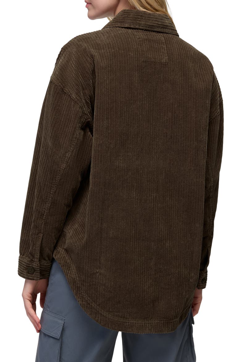 Annies Canyon Corduroy Shacket, Alternate, color, DARK ROAST