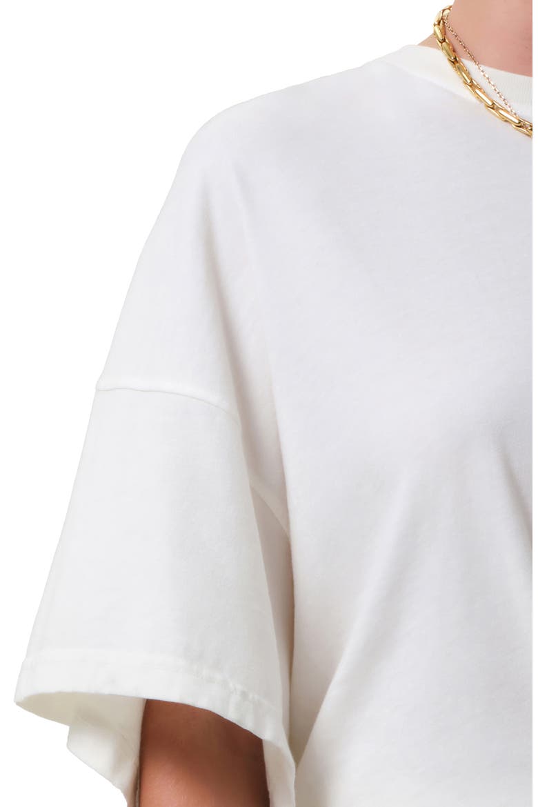 Cape Oversize Organic Cotton T-Shirt, Alternate, color, PASHMINA OFF WHITE