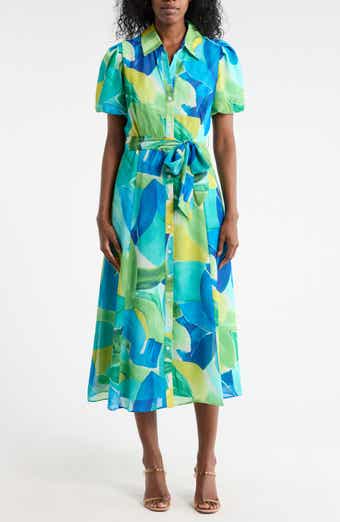 SANDRA DARREN Bubble Sleeve Shirtdress