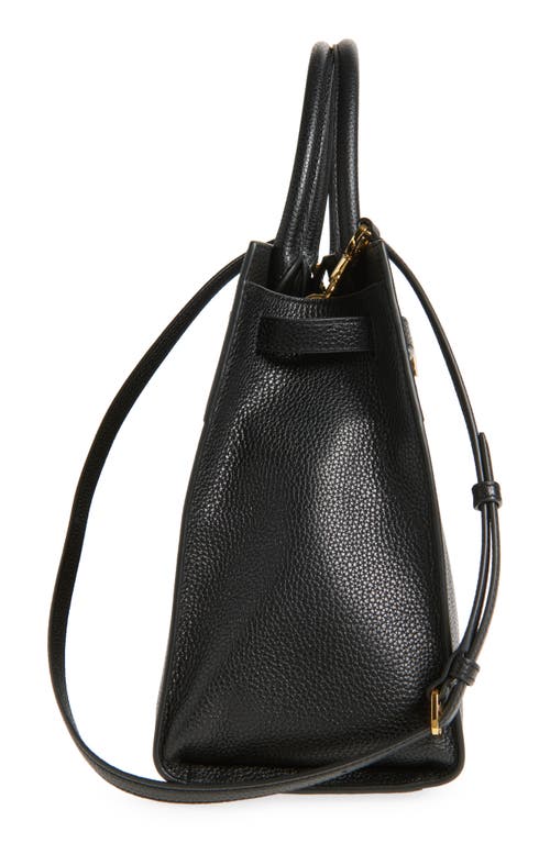 Veronica Beard Large Dash Leather Tote In Black