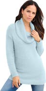 Roaman's Eyelash Cowl Neck Sweater